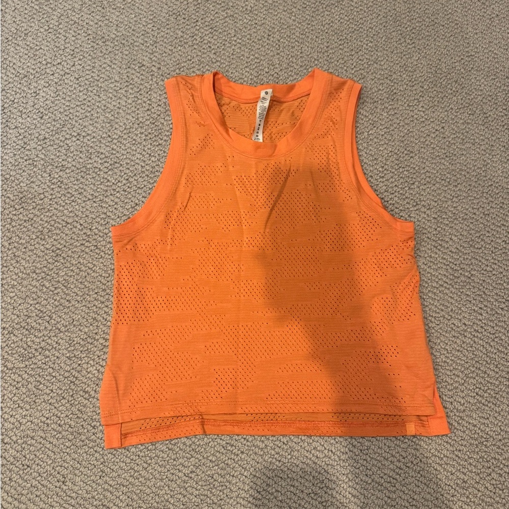Orange Lululemon Muscle Tank